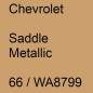 Preview: Chevrolet, Saddle Metallic, 66 / WA8799.